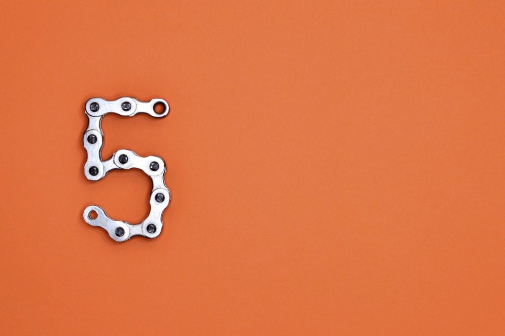 Close up photography of bicycle chain
