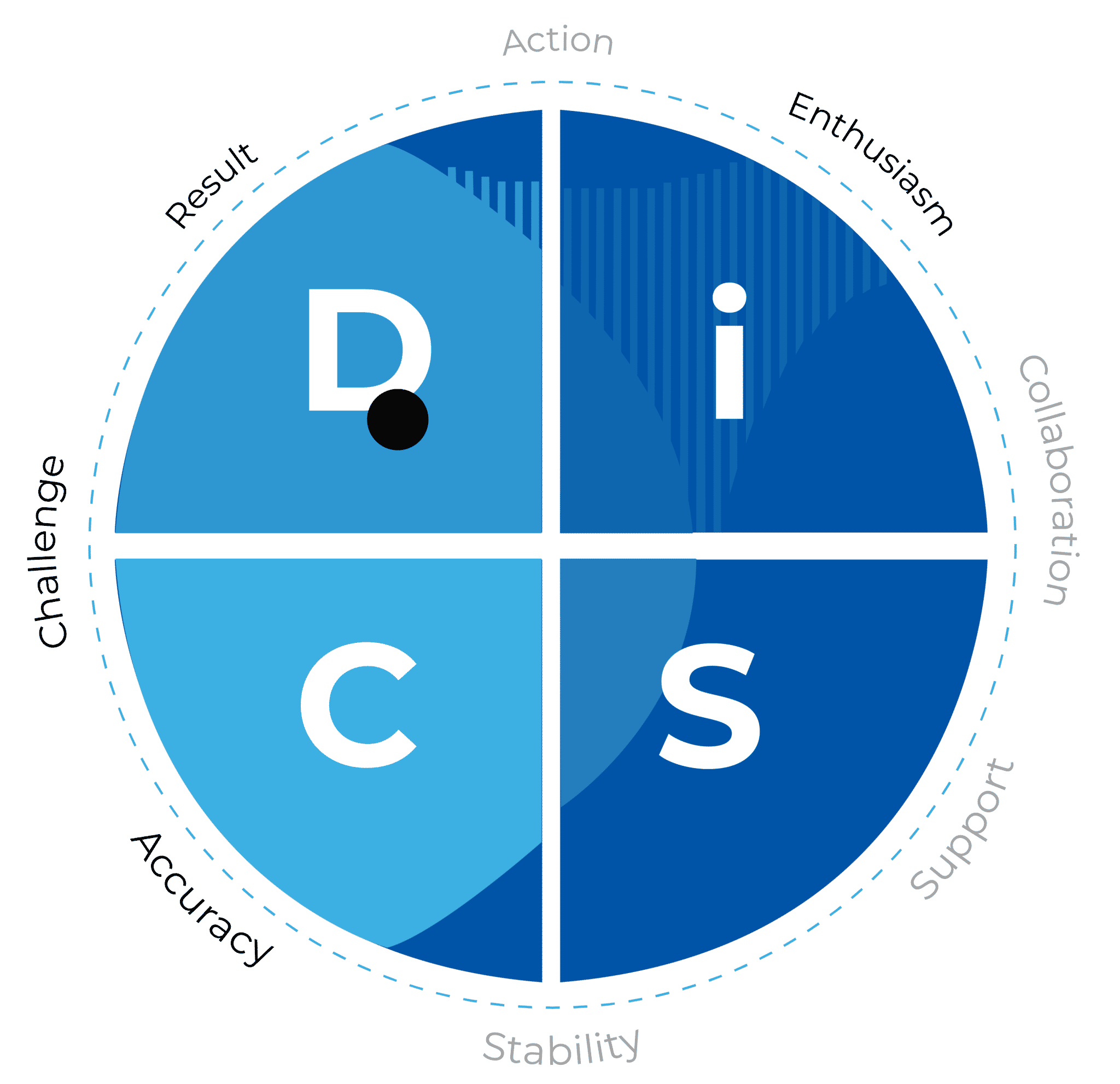 CIRCUMPLEX EXAMPLE OF A D-STYLE PERSON