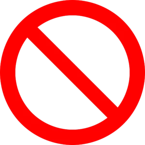no symbol, prohibition, sign
