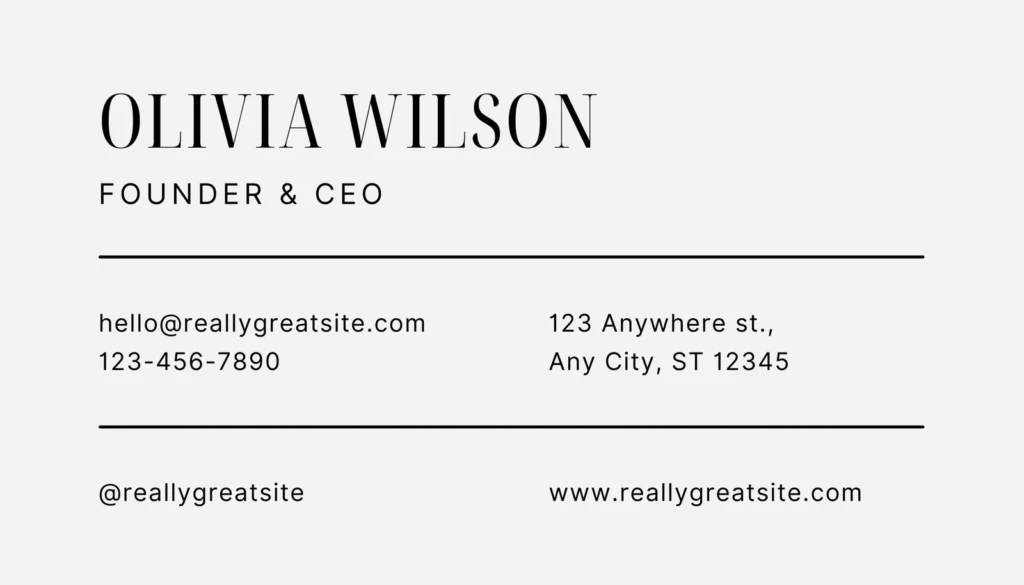 Modern Minimal - Coach Foundation