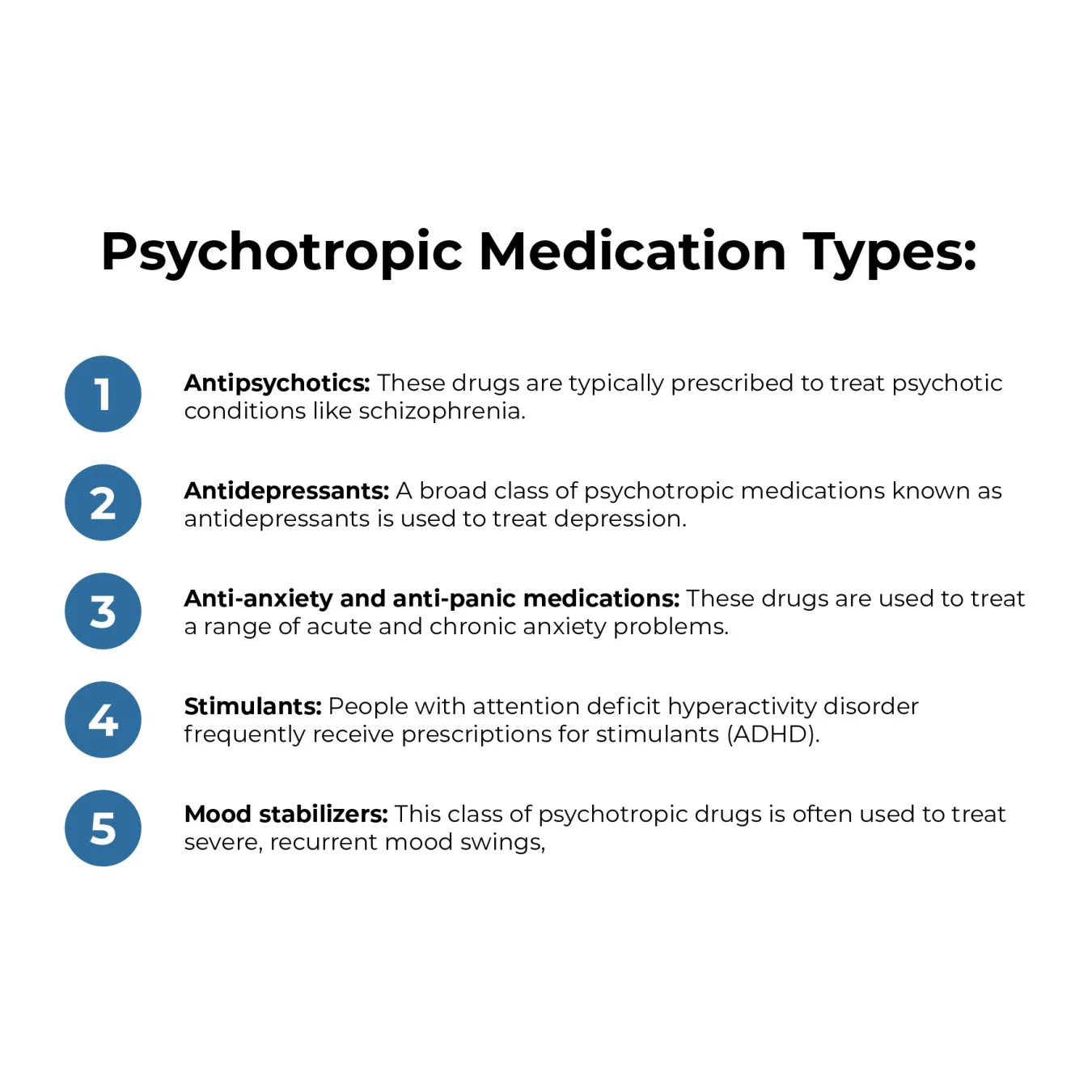 PSYCHOTROPIC MEDICATION TYPES