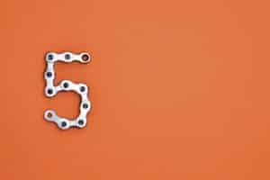 Close up photography of bicycle chain